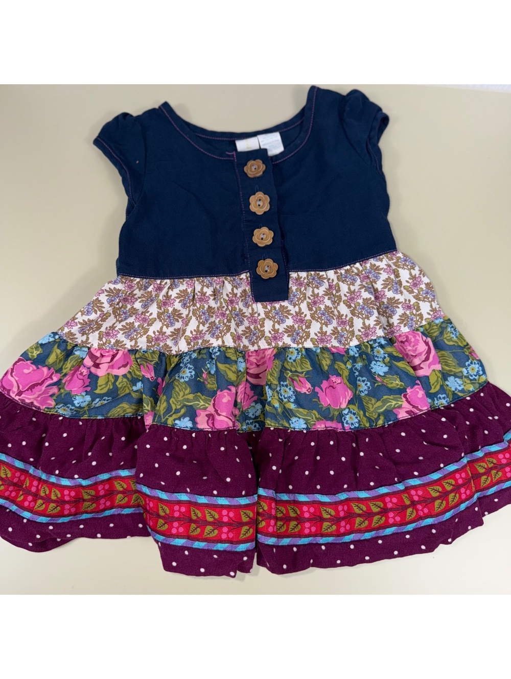 Matilda Jane Baby Girls Tiered Floral Dress 12M
